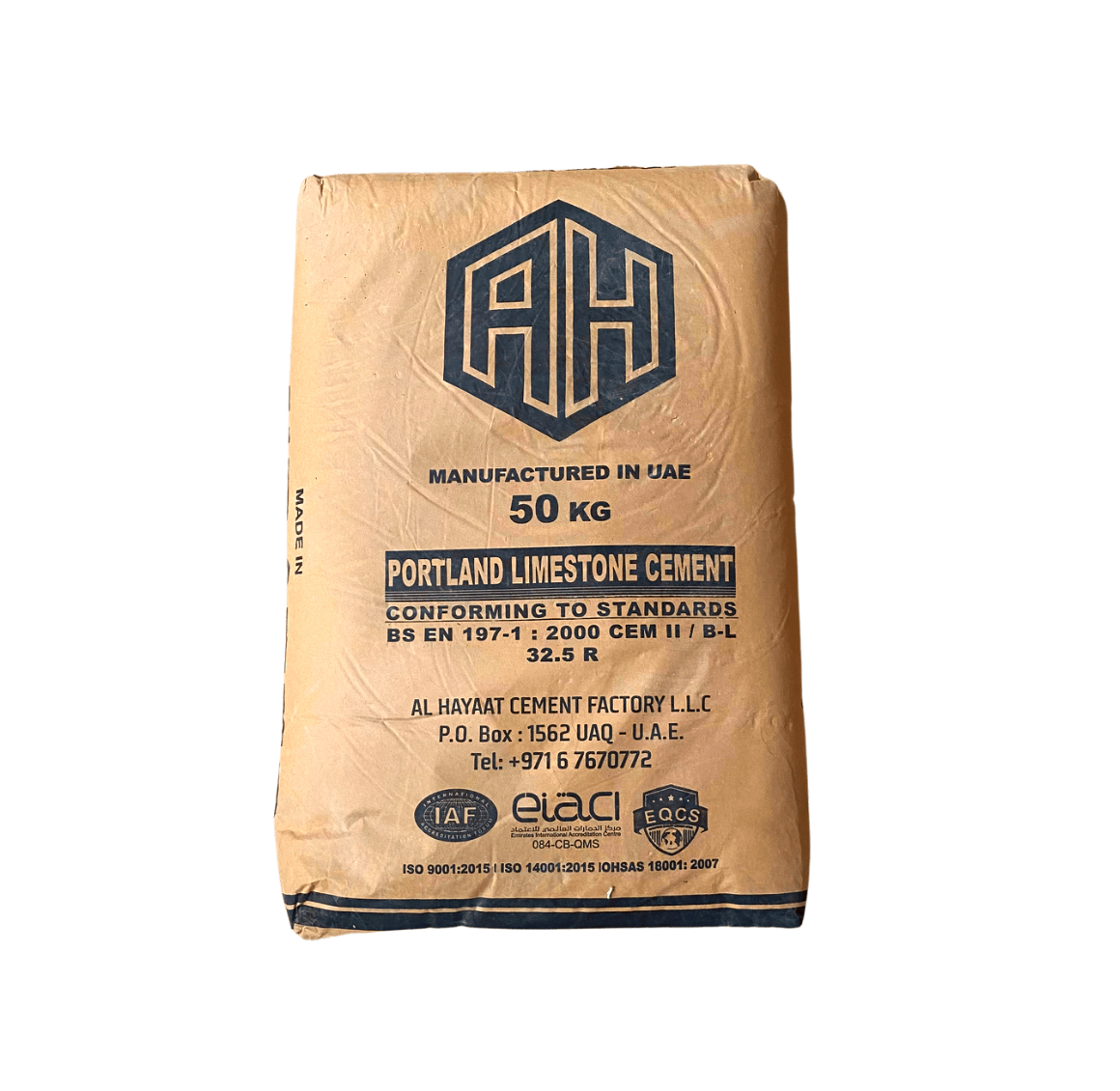 EMIRATES BLACK CEMENT 50KG BAG – Green Circle Trading Co LLC